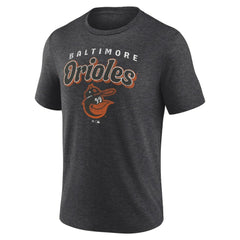 Baltimore Orioles Wonderment Tri-Blend T-Shirt - Charcoal