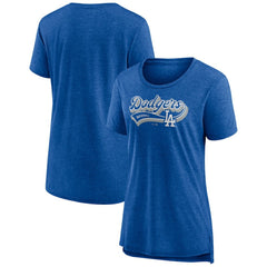 Los Angeles Dodgers Women's League Leader Tri-Blend T-Shirt - Royal