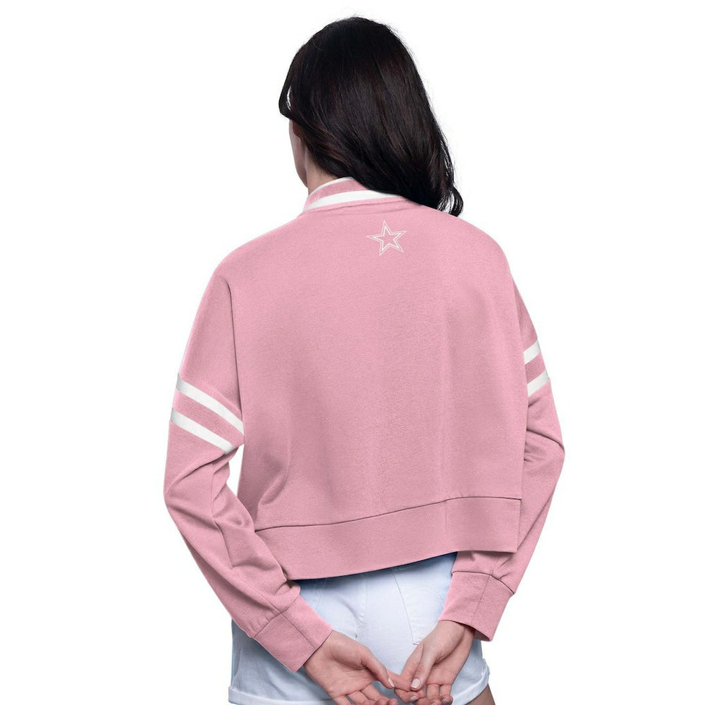 NFL Dallas Cowboys Starter Women's Power Play Cropped Pullover Sweatshirt