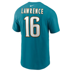 NFL Jacksonville Jaguars Trevor Lawrence  Throwback Name & Number T-Shirt