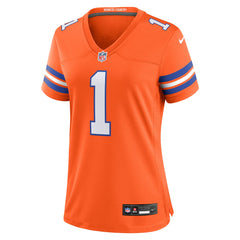 NFL Denver Broncos Jason Elam  Women's Mile High Collection 1977 Throwback Retired Player Game Jersey