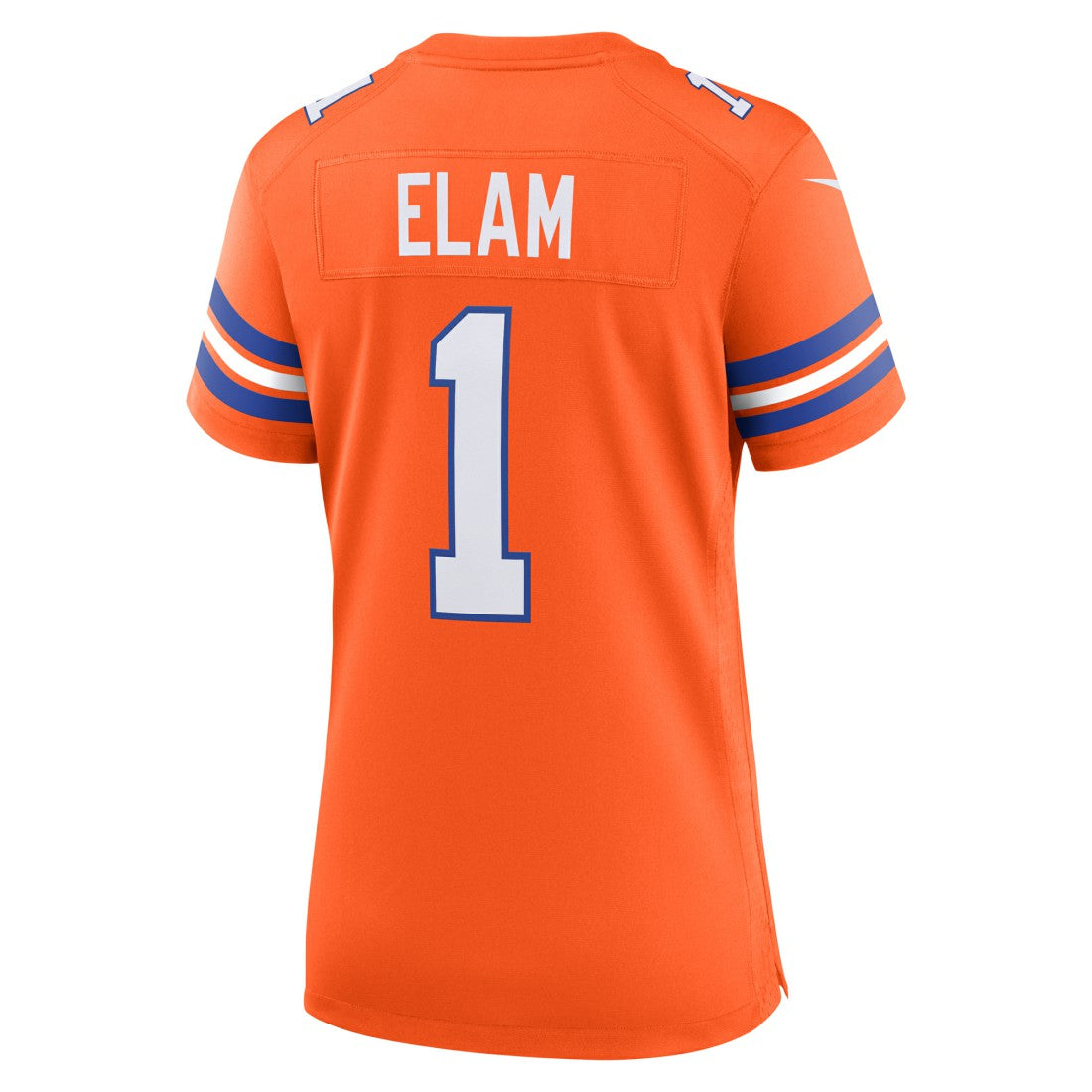 NFL Denver Broncos Jason Elam  Women's Mile High Collection 1977 Throwback Retired Player Game Jersey