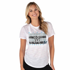 Miami Marlins Concepts Sport Women's Infuse Knit Top - White