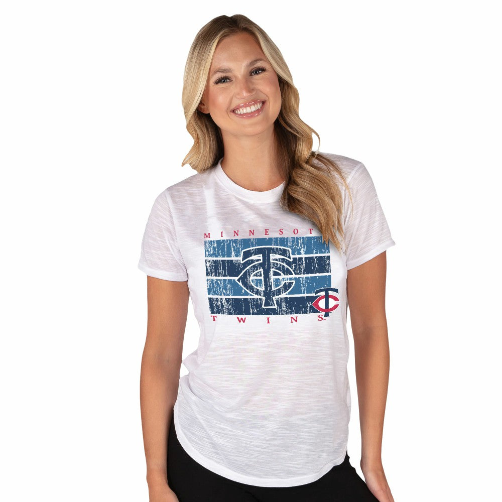 Minnesota Twins Concepts Sport Women's Infuse Knit Top - White