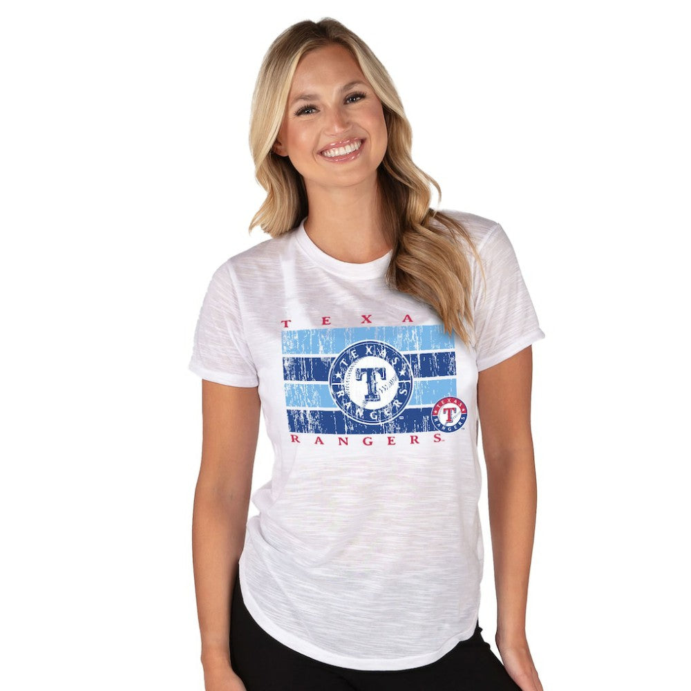 Texas Rangers Concepts Sport Women's Infuse Knit Top - White