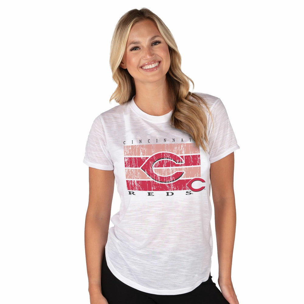 Cincinnati Reds Concepts Sport Women's Infuse Knit Top - White