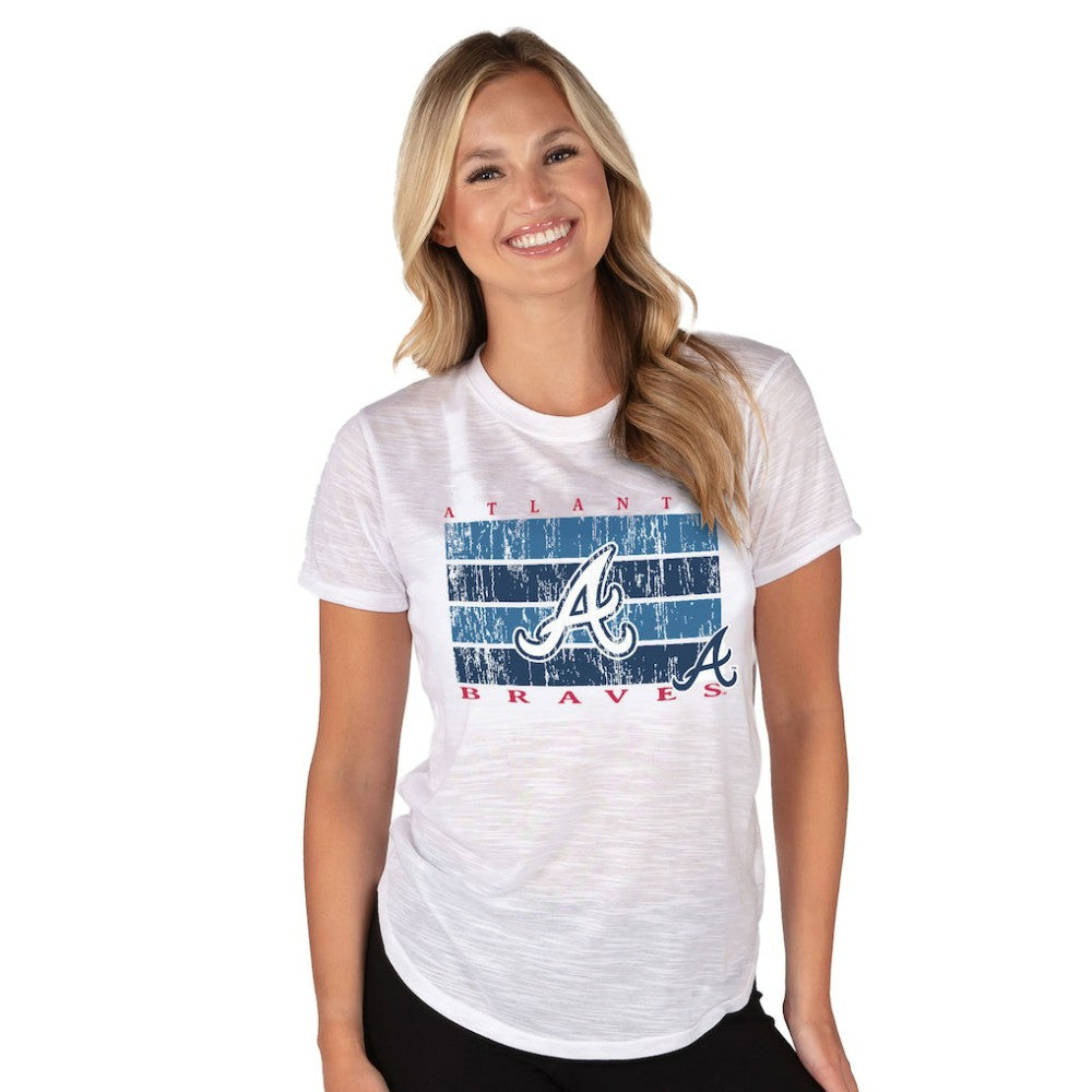 Atlanta Braves Concepts Sport Women's Infuse Knit Top - White
