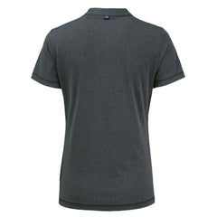 Tampa Bay Rays Cutter & Buck Women's Forge Stretch Blade DryTec V-Neck Polo - Heather Black