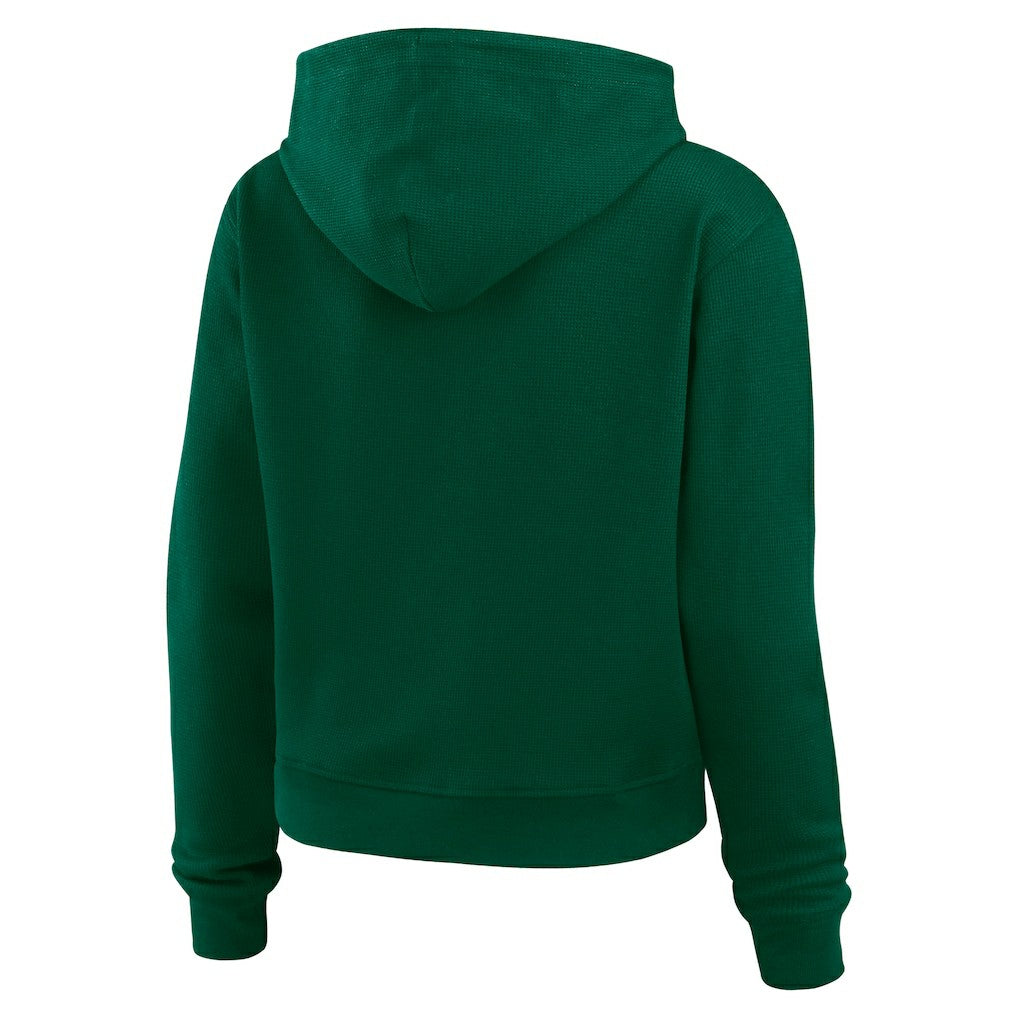NFL New York Jets WEAR by Erin Andrews Women's Plus Size Waffle Hoodie Pullover Top