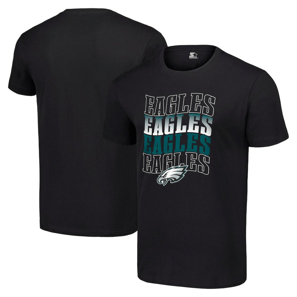 NFL Philadelphia Eagles Starter Four Team Name Logo T-Shirt