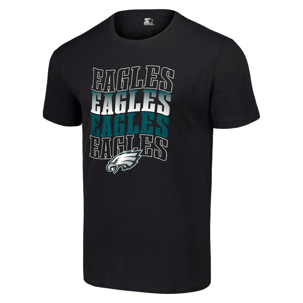NFL Philadelphia Eagles Starter Four Team Name Logo T-Shirt
