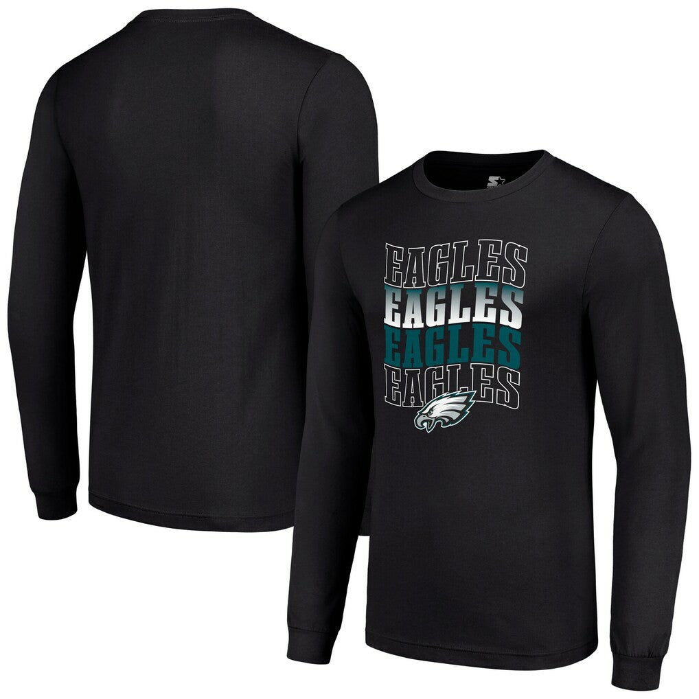 NFL Philadelphia Eagles Starter Team Name Graphic Long Sleeve T-Shirt