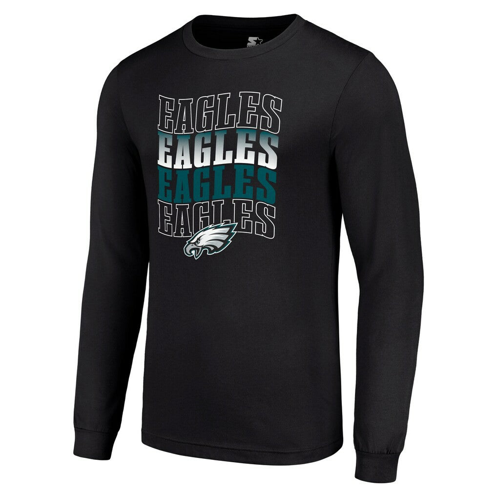 NFL Philadelphia Eagles Starter Team Name Graphic Long Sleeve T-Shirt