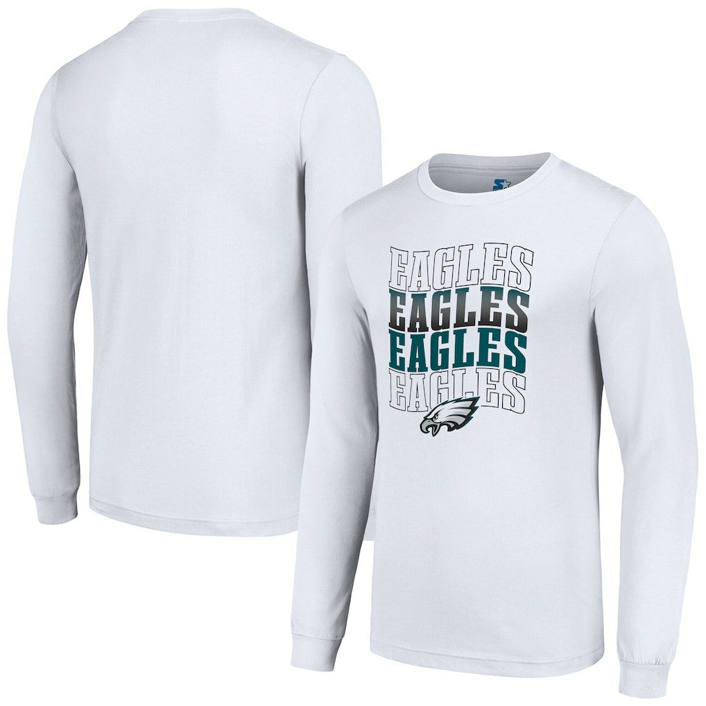 NFL Philadelphia Eagles Starter Team Name Graphic Long Sleeve T-Shirt
