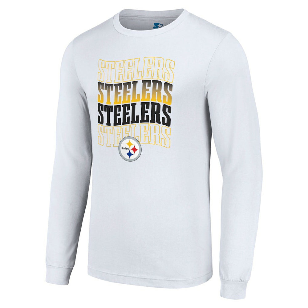 NFL Pittsburgh Steelers Starter Team Name Graphic Long Sleeve T-Shirt