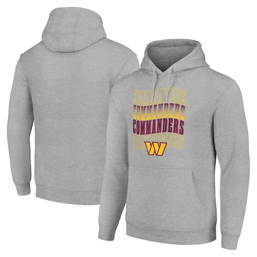 NFL Washington Commanders Starter Four Team Name Logo Fleece Pullover Hoodie