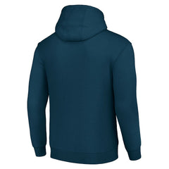 NFL Denver Broncos Starter Four Team Name Logo Fleece Pullover Hoodie