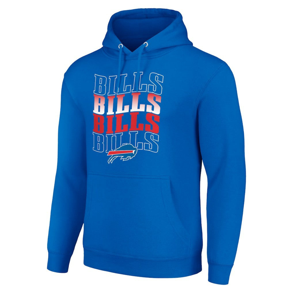 NFL Buffalo Bills Starter Four Team Name Logo Fleece Pullover Hoodie