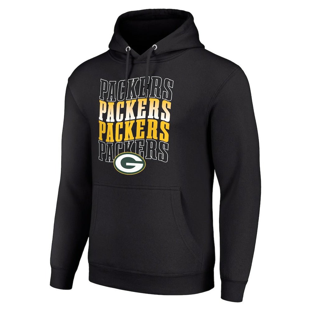 NFL Green Bay Packers Starter Four Team Name Logo Fleece Pullover Hoodie