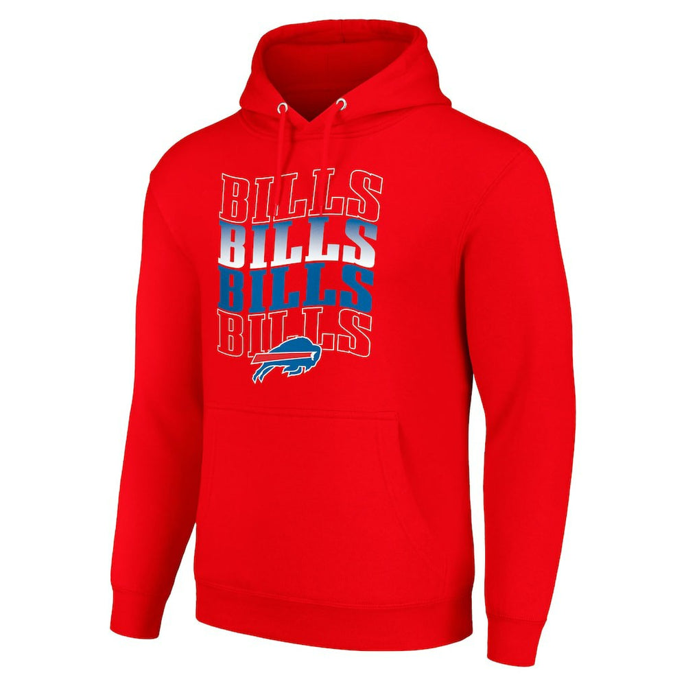NFL Buffalo Bills Starter Four Team Name Logo Fleece Pullover Hoodie