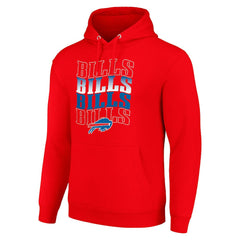 NFL Buffalo Bills Starter Four Team Name Logo Fleece Pullover Hoodie