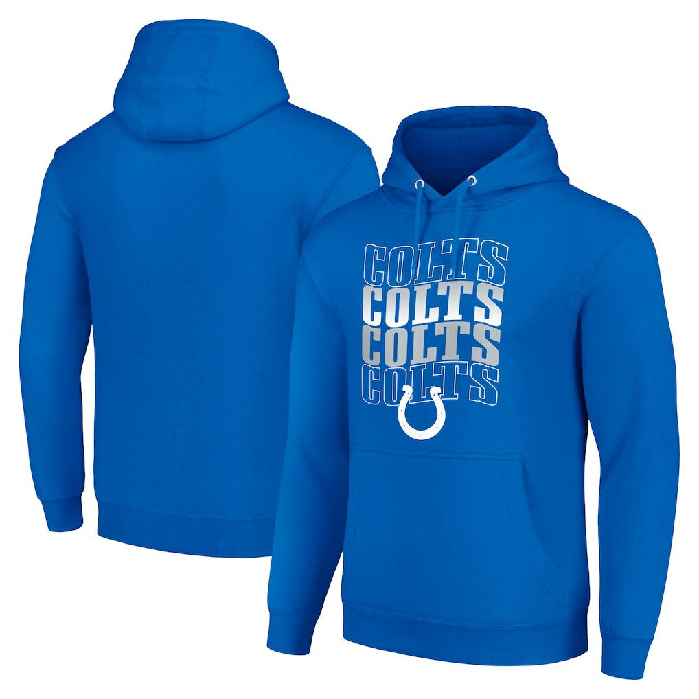 NFL Indianapolis Colts Starter Four Team Name Logo Fleece Pullover Hoodie