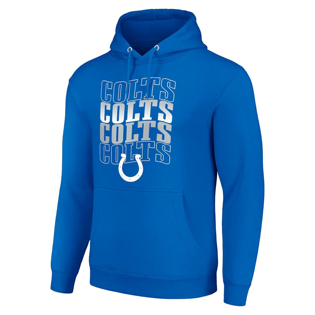 NFL Indianapolis Colts Starter Four Team Name Logo Fleece Pullover Hoodie