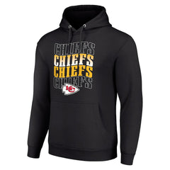 NFL Kansas City Chiefs Starter Four Team Name Logo Fleece Pullover Hoodie