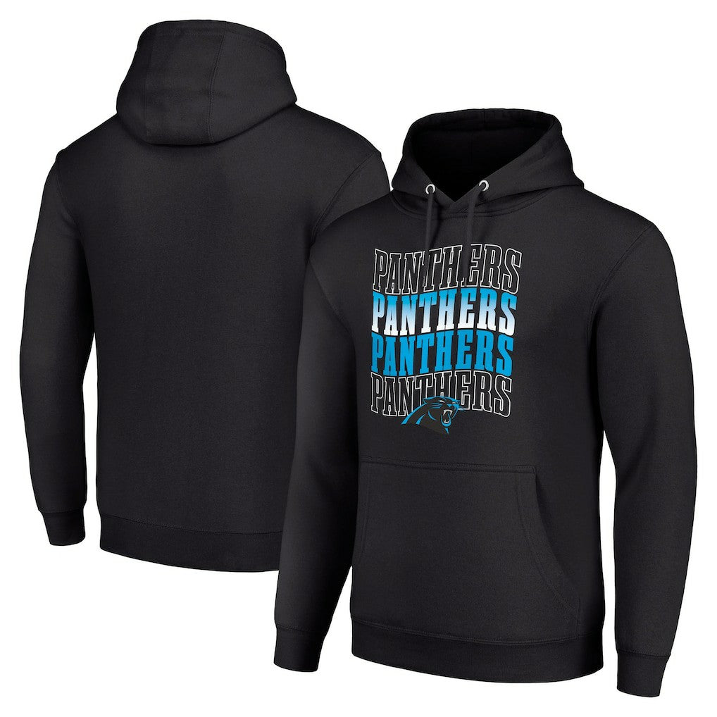 NFL Carolina Panthers Starter Four Team Name Logo Fleece Pullover Hoodie