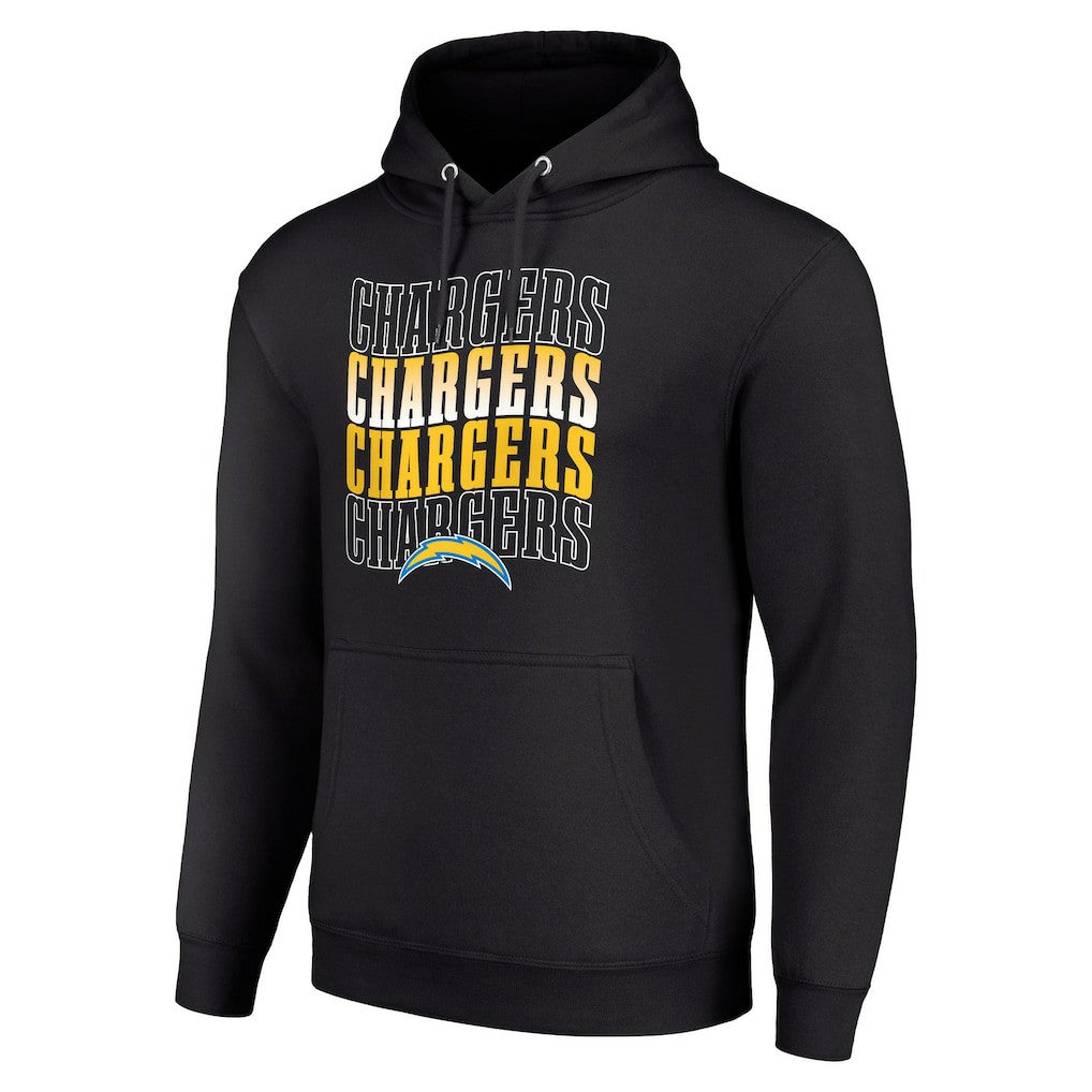 NFL Los Angeles Chargers Starter Four Team Name Logo Fleece Pullover Hoodie