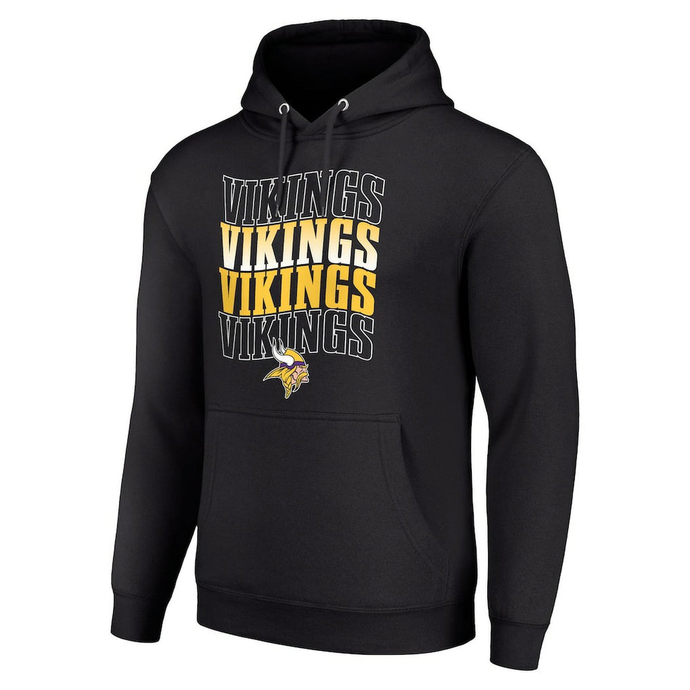 NFL Minnesota Vikings Starter Four Team Name Logo Fleece Pullover Hoodie