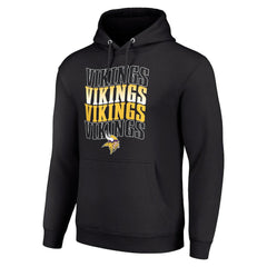 NFL Minnesota Vikings Starter Four Team Name Logo Fleece Pullover Hoodie