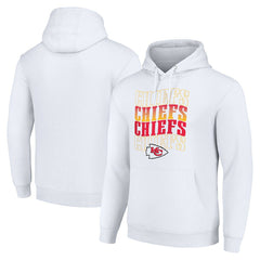 NFL Kansas City Chiefs Starter Four Team Name Logo Fleece Pullover Hoodie