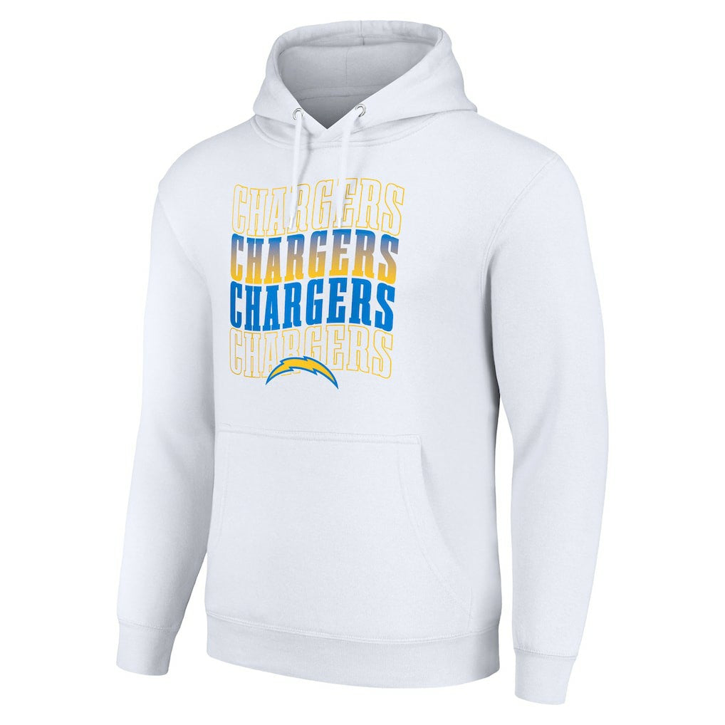 NFL Los Angeles Chargers Starter Four Team Name Logo Fleece Pullover Hoodie