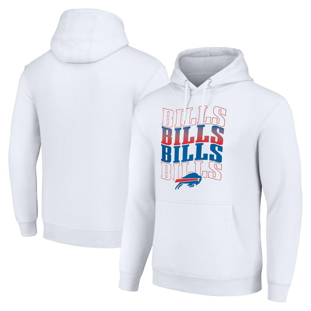 NFL Buffalo Bills Starter Four Team Name Logo Fleece Pullover Hoodie