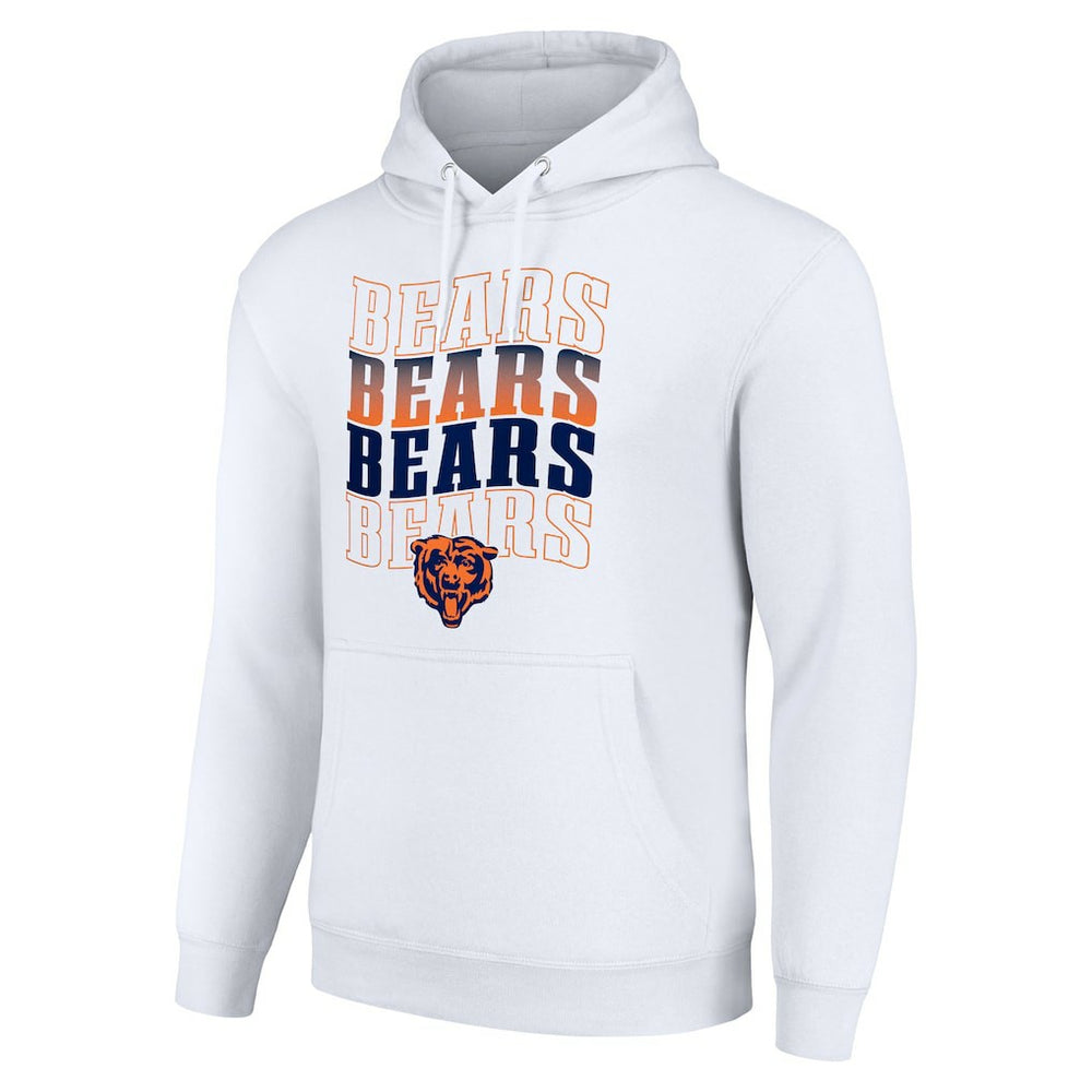 NFL Chicago Bears Starter Four Team Name Logo Fleece Pullover Hoodie