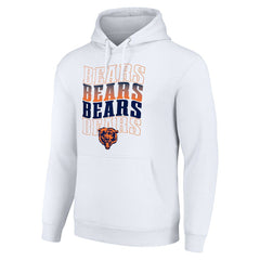 NFL Chicago Bears Starter Four Team Name Logo Fleece Pullover Hoodie