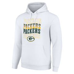 NFL Green Bay Packers Starter Four Team Name Logo Fleece Pullover Hoodie