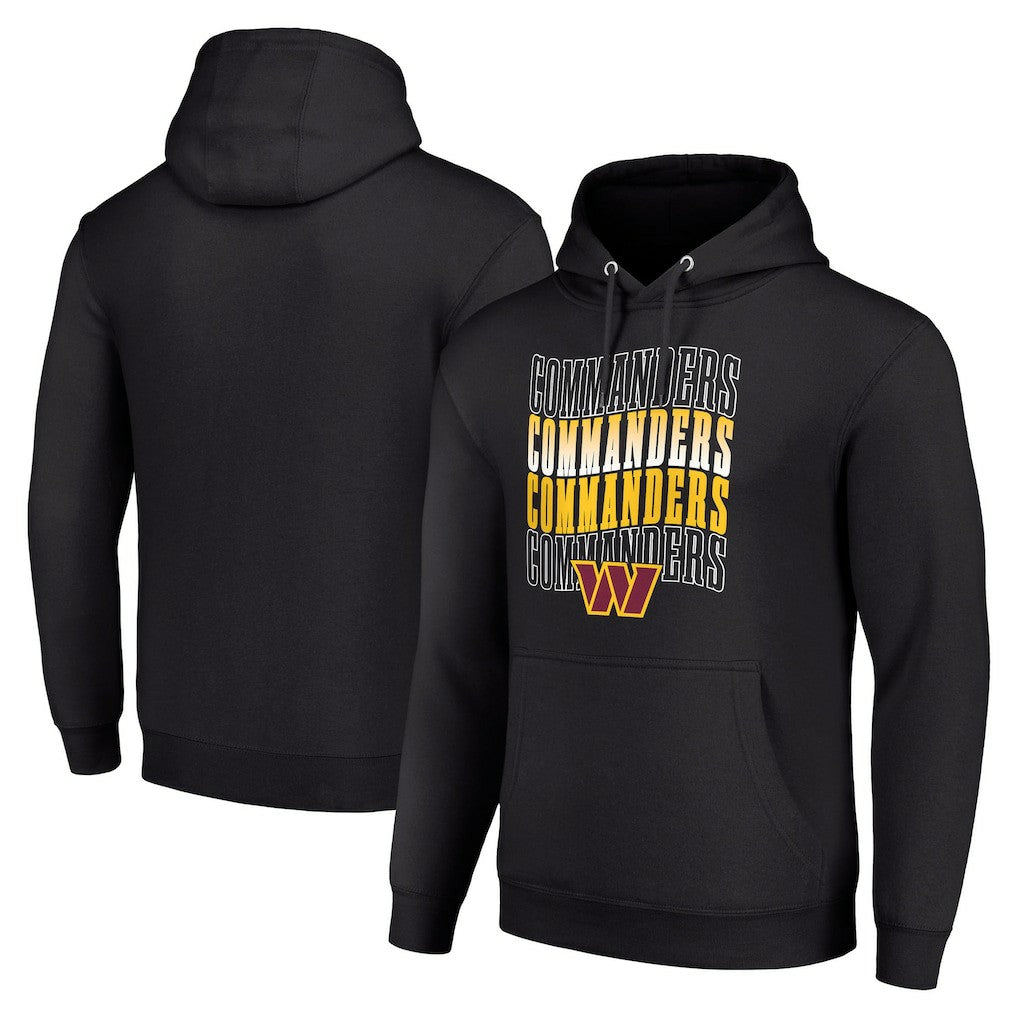 NFL Washington Commanders Starter Four Team Name Logo Fleece Pullover Hoodie