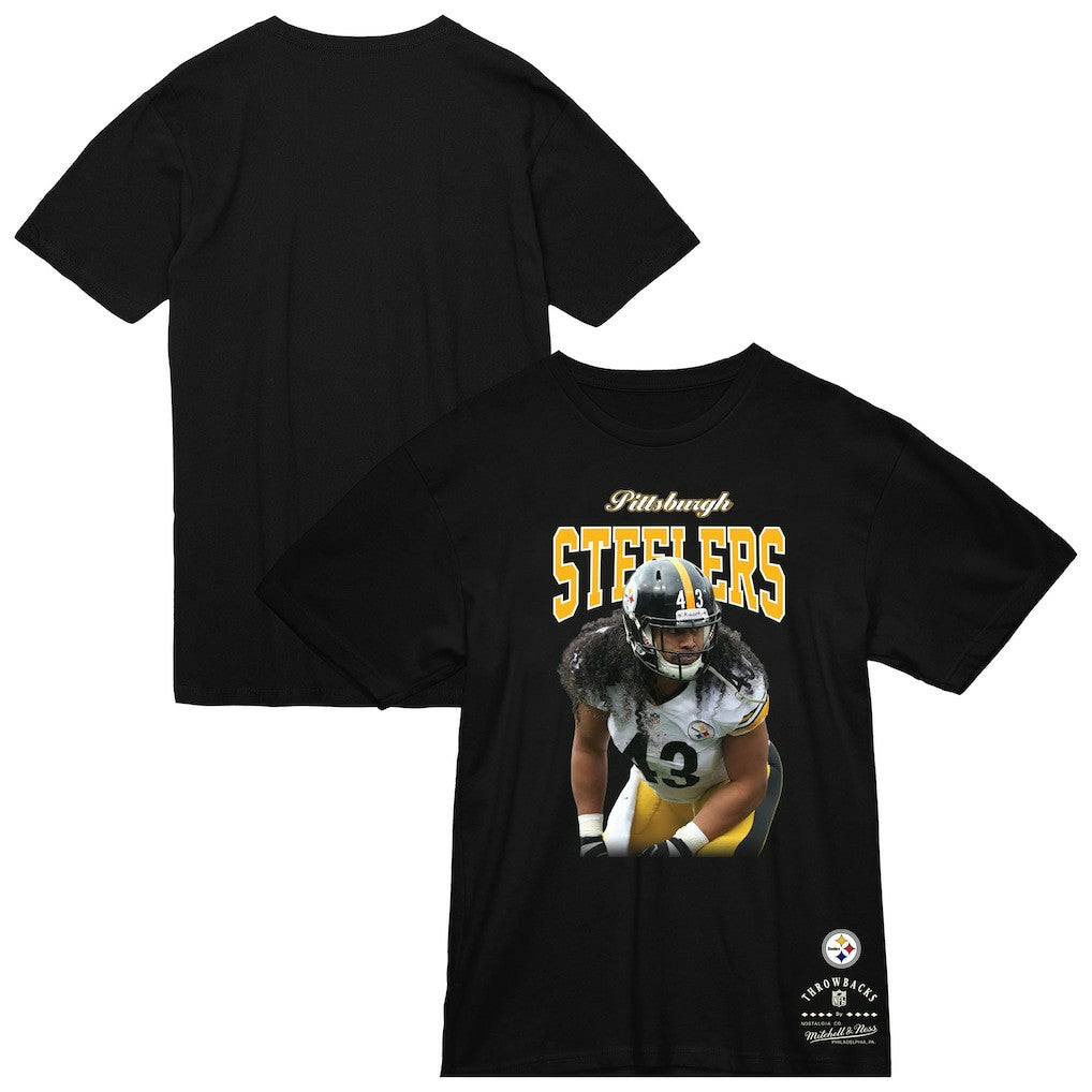 NFL Pittsburgh Steelers Troy Polamalu  Sideline Retired Player T-Shirt