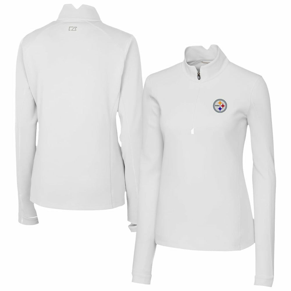 NFL Pittsburgh Steelers Cutter & Buck Women's Traverse Stretch Quarter-Zip Pullover Top