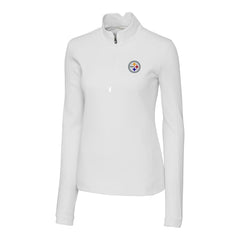NFL Pittsburgh Steelers Cutter & Buck Women's Traverse Stretch Quarter-Zip Pullover Top