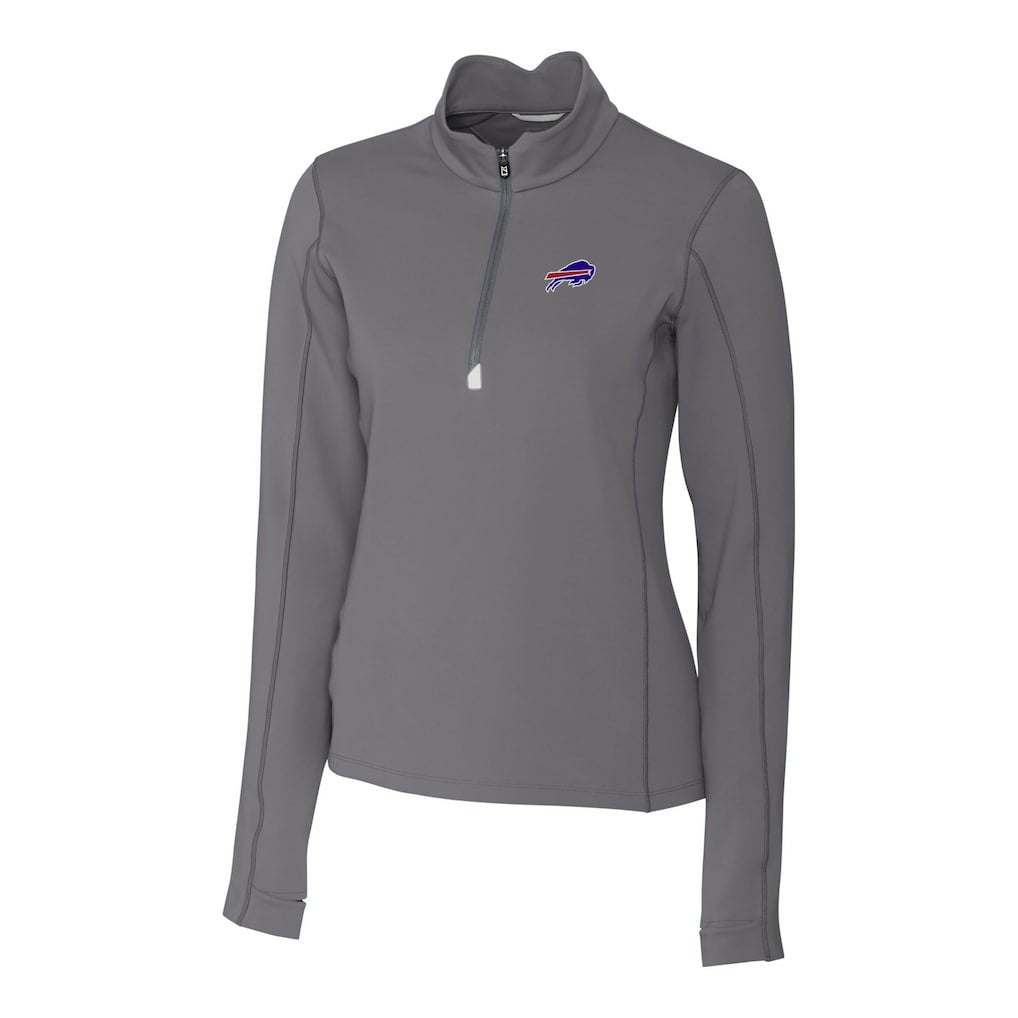 NFL Buffalo Bills Cutter & Buck Women's Traverse Stretch Quarter-Zip Pullover Top