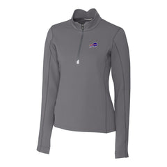 NFL Buffalo Bills Cutter & Buck Women's Traverse Stretch Quarter-Zip Pullover Top
