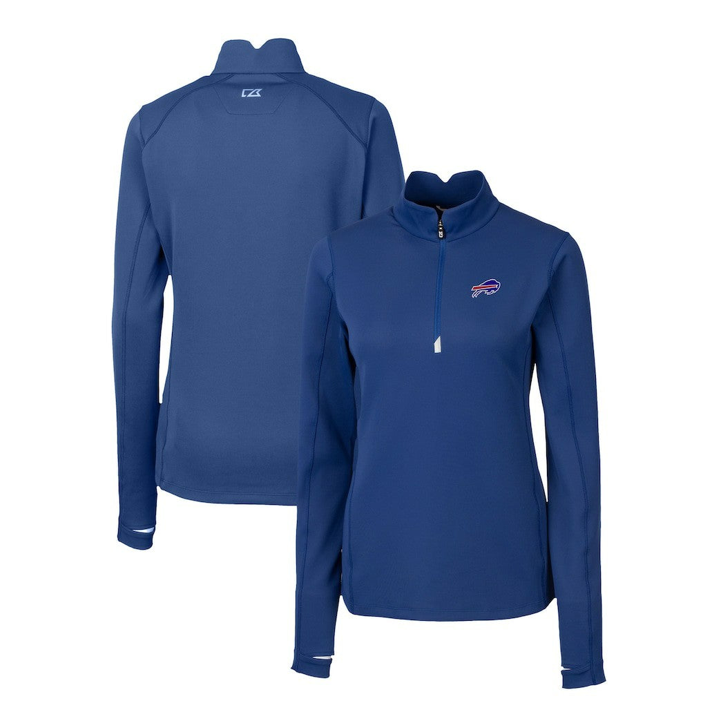 NFL Buffalo Bills Cutter & Buck Women's Traverse Stretch Quarter-Zip Pullover Top