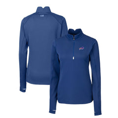 NFL Buffalo Bills Cutter & Buck Women's Traverse Stretch Quarter-Zip Pullover Top