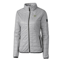 NFL Green Bay Packers Cutter & Buck Women's Rainier PrimaLoft Eco Insulated Full-Zip Puffer Jacket