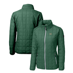 NFL Green Bay Packers Cutter & Buck Women's Rainier PrimaLoft Eco Insulated Full-Zip Puffer Jacket