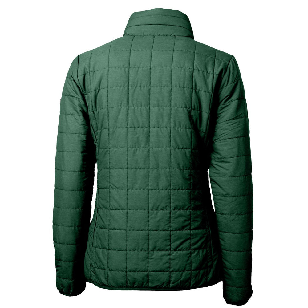 NFL Green Bay Packers Cutter & Buck Women's Rainier PrimaLoft Eco Insulated Full-Zip Puffer Jacket