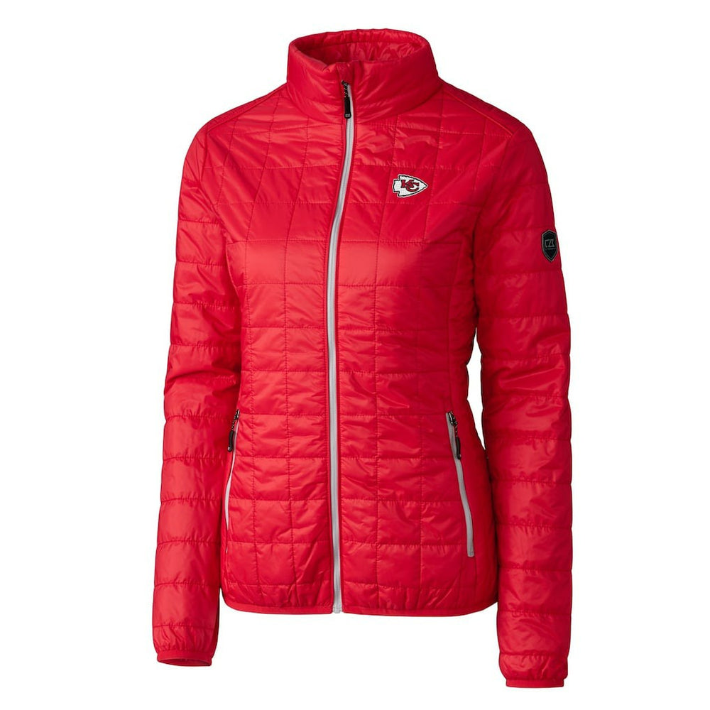 NFL Kansas City Chiefs Cutter & Buck Women's Rainier PrimaLoft Eco Insulated Full-Zip Puffer Jacket
